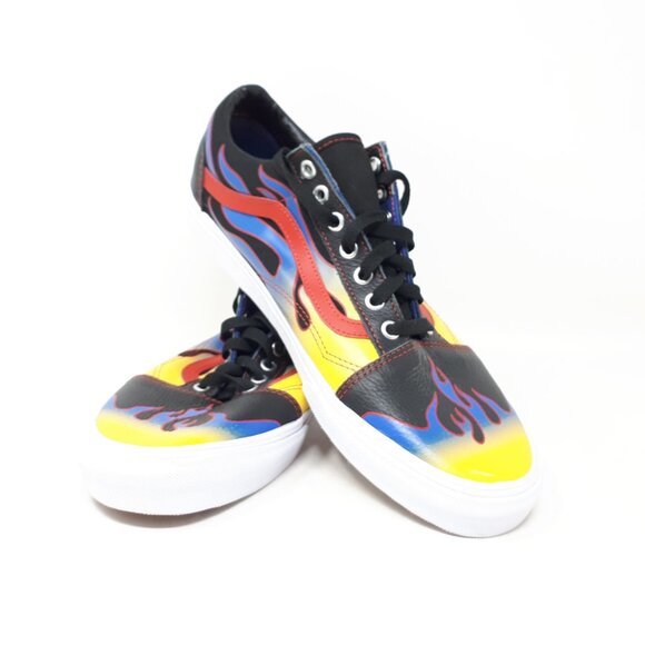 Vans Old Skool Skate Casual Authentic Shoe Sneaker Racer Black Red Mens 12 US - Picture 9 of 12